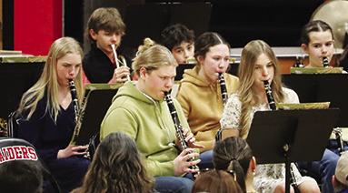 Lyman Seventh and Eighth grade band, under Scott &amp; Julie Muirhead, performed “El Manto Dorado”, “Under the Prairie Sky” and “Funky Penguins” during last week’s spring concert.