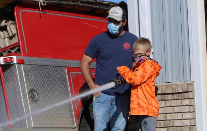 Local fire departments educate students during Fire Safety Week